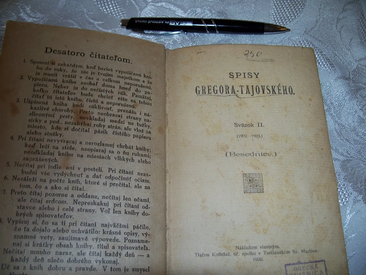 Spisy G. Tajovského II.
