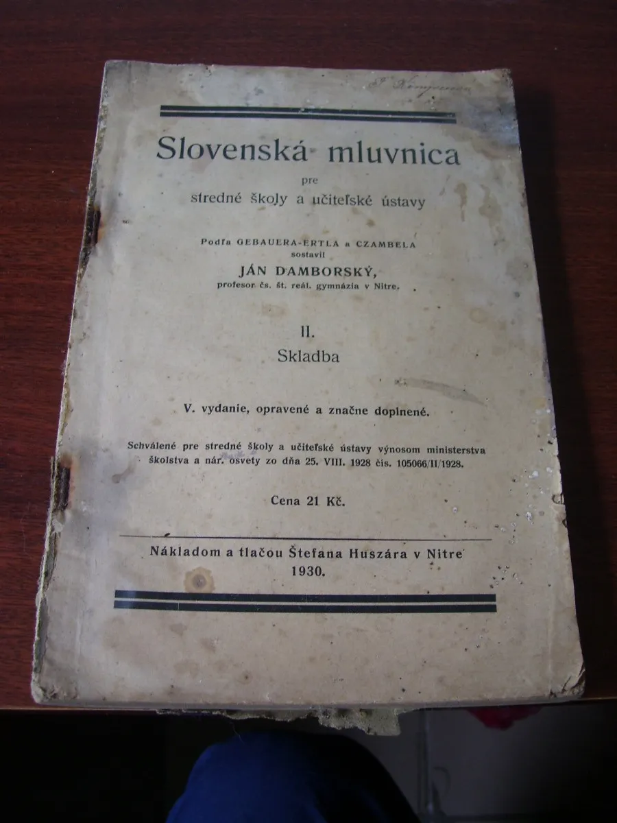 Slovenská mluvnica S. Damborský