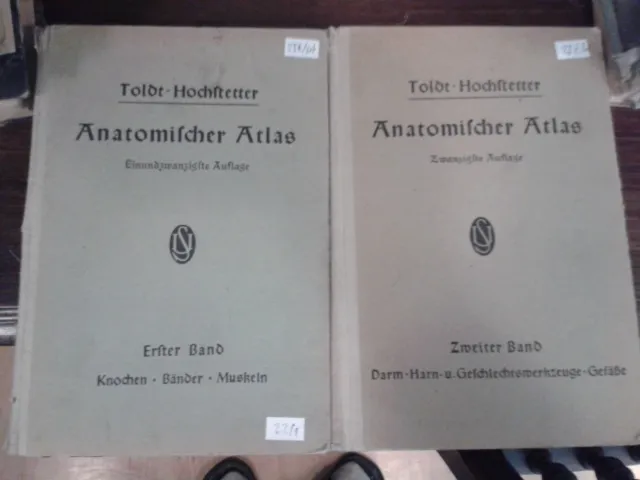 22.1/1 Anatomitcher Atlas Toldt Hochftetter