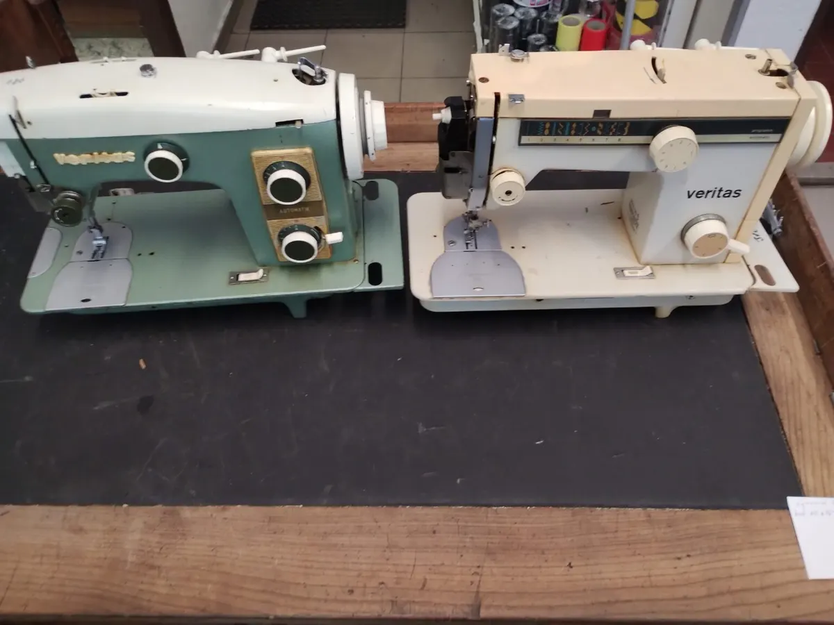 Šijacie stroje Veritas automatik Textima skrinkové a Merrit 8014/36 18€ 8014/39 38€ -Merritt krinkový prenosný 15€