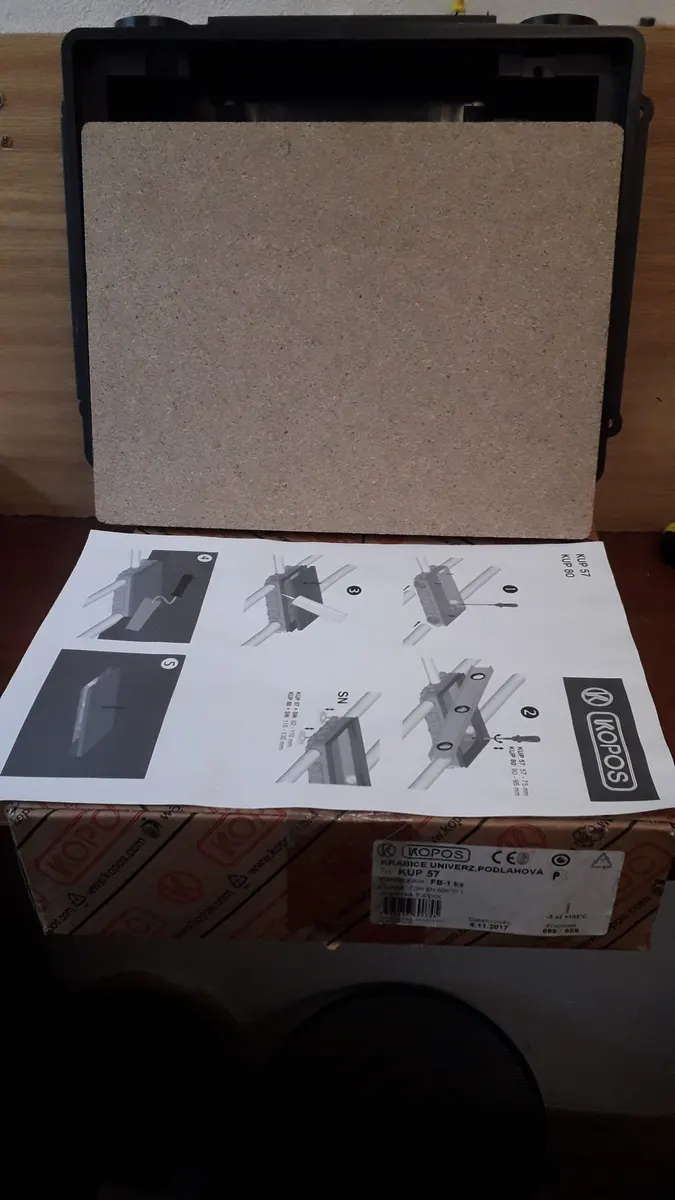 Krabica univerzálna podlahová Kopos KVP57 3ks po 32€! (cena na webe je 48€)