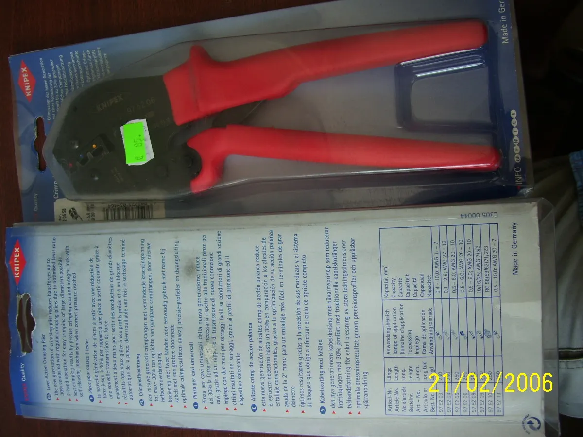 Kliešte lisovacie Knipex