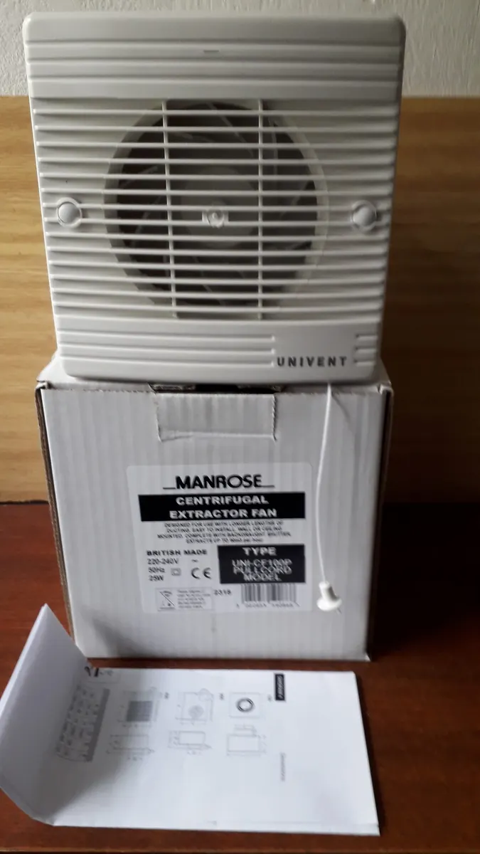 Ventilátor radiálny zn. Manrose Univent