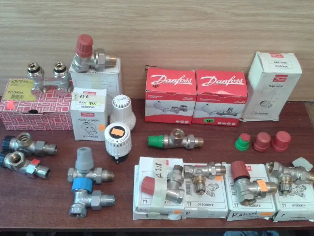 Termostatické radiátorové ventily + hlavice